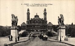 CPA Paris Le Trocadero et le Pont d'lena 