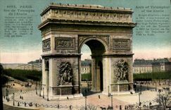 CPA Paris Arc de Triomphe de l'Etoile 