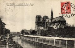 CPA Paris L'Abside de Notre Dame 