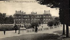 CPA Paris Le Palais du Luxembourg et les Jardins 