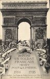 CPA Paris La Tombe du Soldat incannu sous l'Arc de Triomphe 