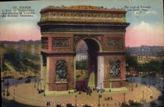 CPA Paris L'Arc de Triomphe 