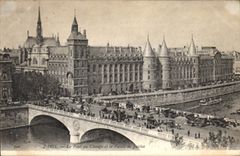 CPA Paris Le Pont au Change et le Palais de Justice 