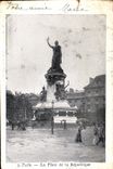 CPA Paris La Place de la Republique 