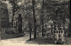 CPA Paris Jardin de Cluny 