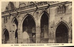 CPA Paris L'Eglise St Germain l'Auxerrois Porche Exterieur 
