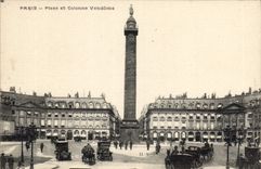 CPA Paris Place et Colonne Vendonne 