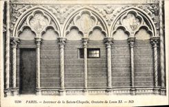 CPA Paris Interieur de la Sainte Chapelle Oratoire de Louis XI 