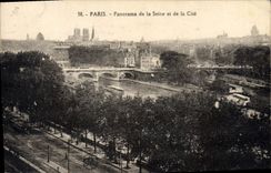 CPA Paris Panorama de la Seine et de la Cite 