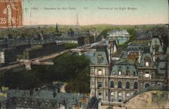 CPA Paris Panorama des Huits Ponts 