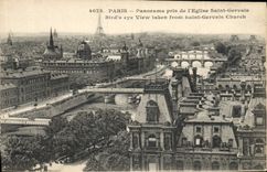 CPA Paris Panorama pris de l'Eglise Saint Gervais 