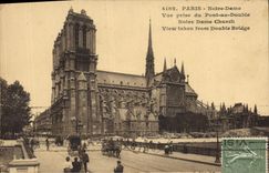 CPA Paris Notre Dame Vue prise du Pont au Double 