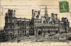 CPA Paris L'Hotel de Ville 