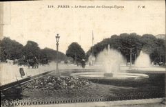 CPA Paris Le Rond point des Champs Elysees 