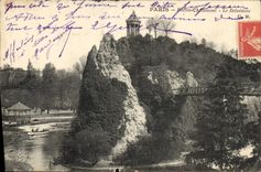 CPA Paris Buttes Chaumont Le Belvedere 