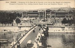 CPA Paris Perspective de la Place de la Concorde 