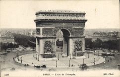 CPA Paris L'Arc de Triomphe 