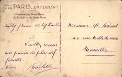 CPA Paris Crepuscule sur Notre Dame 