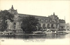 CPA Paris Gare d'Orsay Bateaux