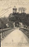 CPA Paris Pont Suspendu au Parc des Buttes Chaumont 