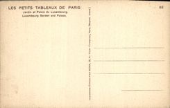 CPA Paris Jardin et Palais de Luxembourg 