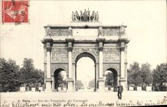 CPA Paris Arc de Triomphe du Carousel 