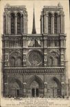 CPA Paris Notre Dame Cathedral Front 