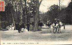 CPA Paris Le Bois de Boulogne Les Acacias Chevaux