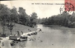 CPA Paris Bois de Boulogne L'Embarcadere 