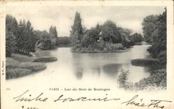 CPA Paris Lac du Bois de Boulogne 