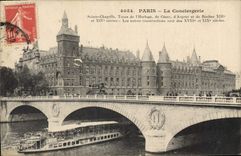 CPA Paris La Conciergerie Bateau