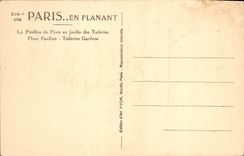 CPA Paris Le Pavillon de Flore au Jardin des Tuileries 