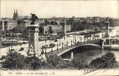 CPA Paris Le Pont Alexandre III 