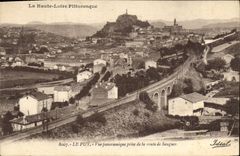 CPA Le Puy Vue panoramique prise de la route de Saugues 