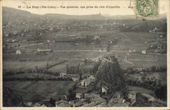 CPA Le Puy Hte Loire Vue generale vue prise du Cote d'Aiguilhe 