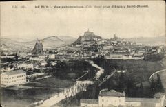 CPA Le Puy Vue panoramique Cote ouest prise d'Espaly Saint Marcel 