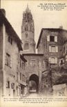 CPA Le Puy en Velay Le Clocher de la Cathedrale et le Porche Grateloup 