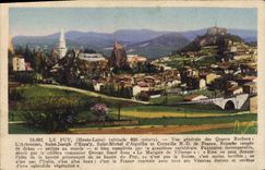 CPA Le Puy Haute Loire Vue generale des Quatre Rochers L'Arbousset 