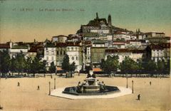 CPA Le Puy La Place du Breuil 