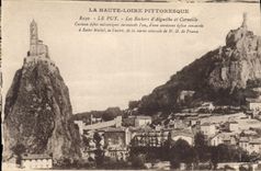 CPA Le Puy Les Roches d'Aiguilhe et Corneille 
