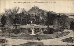 CPA Le Puy en Velay Le Jardin Henri Vinat et la Ville 