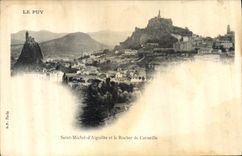 CPA Le Puy Saint Michel d'Aiguilhe et le Rocher de Corneille 