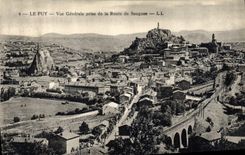 CPA Le Puy Vue Generale prise de la Route de Saugues 
