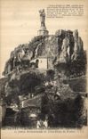 CPA Le Puy Rocher Corneille supportant a statue Monumentale de Notre Dame de France 