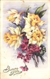 CPA Bonne Fete Fleurs