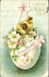 CPA Bonne Fete Poussins Fleurs