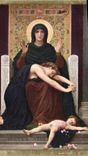CPA Bouguereau Vierge consolatrice 