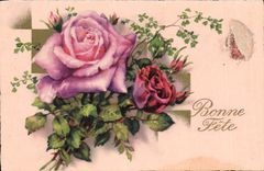 CPA Bonne Fete Fleurs