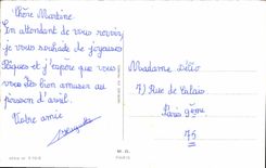 CPA Joyeuses Paques Poussins