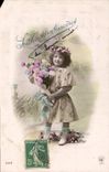 CPA Souhaits Sinceres Enfant